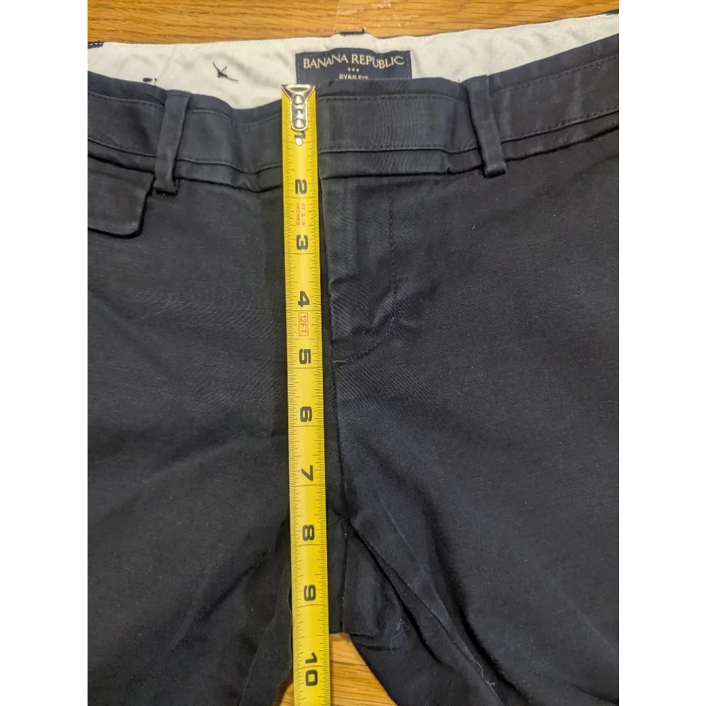 Banana Republic Black Ryan Fit Chino Pants Size 4 Short - Picture 6 of 9